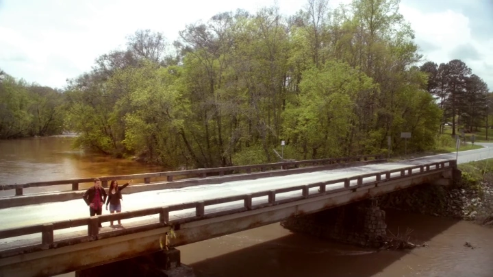 Wickery Bridge covered in fog